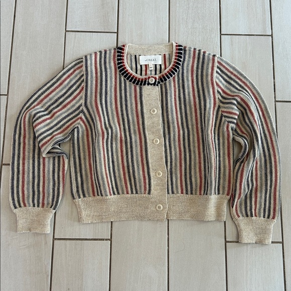 The Great. the Tiny Stripe Cardigan - Picture 7 of 12